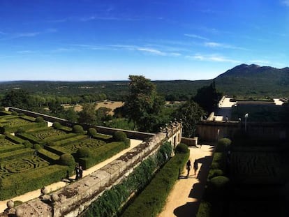 El Jardín de los Frailes del monasterio de San Lorenzo de El Escorial, situado al lado del edificio construido por Felipe II.