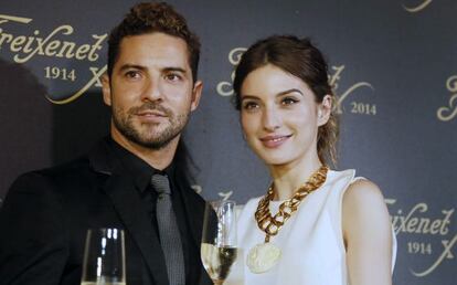 David Bisbal y Maria Valverde en la presentaci&oacute;n del spot de FREIXENET.