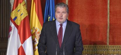 El ministro de Educación, Cultura y Deporte, Íñigo Méndez de Vigo, en el Alcázar de Segovia. 