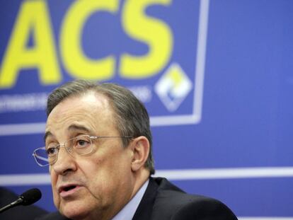 Florentino P&eacute;rez, presidente de ACS.