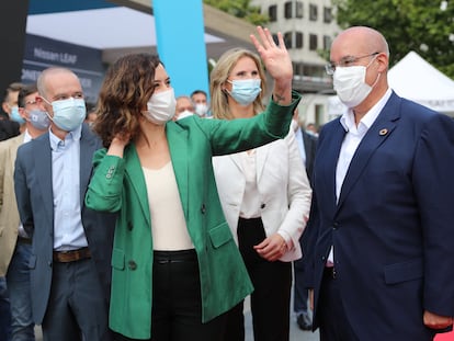 La presidenta madrileña, Isabel Díaz Ayuso, esta semana en un acto oficial.