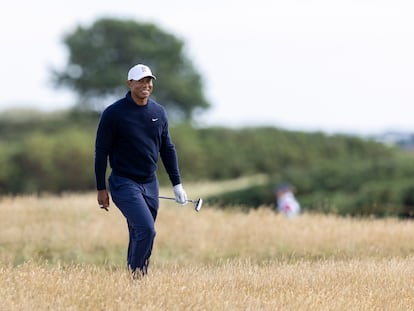 Tiger Woods, este martes en Saint Andrews.