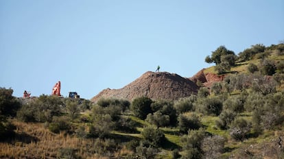 The area in Totalán (Málaga) where the rescue operation is taking place.