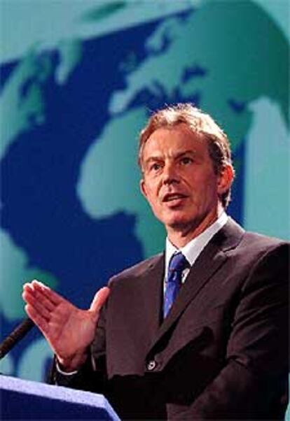 Blair, durante un discurso pronunciado ante los embajadores británicos.