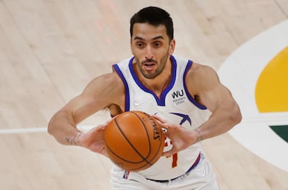 Campazzo, en un partido con los Denver Nuggets. Getty