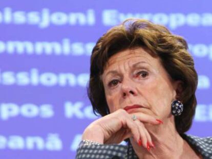 Neelie Kroes, excomisaria europea de Competencia.
