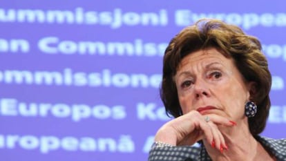 Neelie Kroes, excomisaria europea de Competencia.