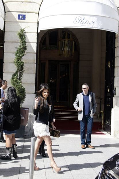 Kim Kardashian, en el Hotel Ritz.