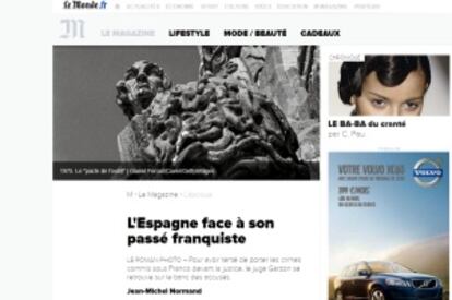 Edición online de Le Monde.