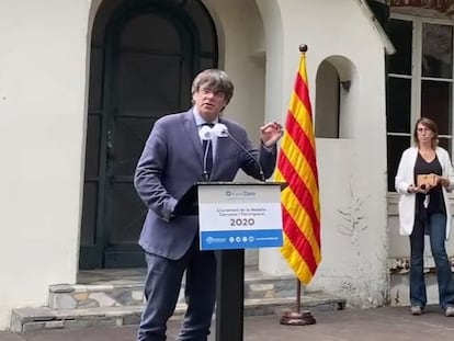 Former Catalan premier Carles Puigdemont, pictured earlier this month in the south of France.