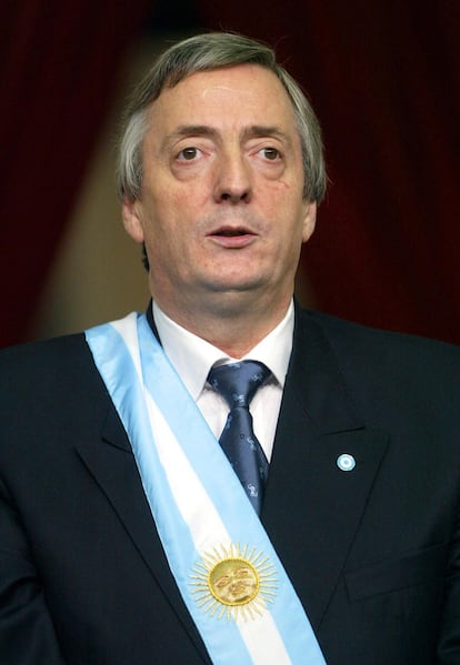 Néstor Kirchner, durante su investidura como el 54 presidente de Argentina, el 25 de mayo de 2003.