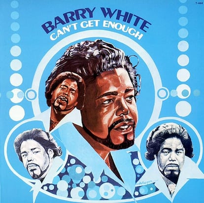 Portada del disco ‘Can’t Get Enough', de Barry White.   