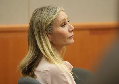 Gwyneth Paltrow listens in court during her trial, Tuesday, March 28, 2023