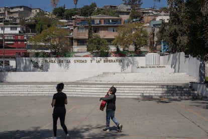 La explanada en la que fue asesinado el candidato Luis Donaldo Colosio, renombrada 'Plaza de la Unidad y la Esperanza'.