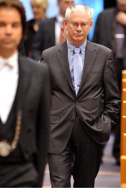 Herman Van Rompuy, el pasado miércoles en el Parlamento Europeo.