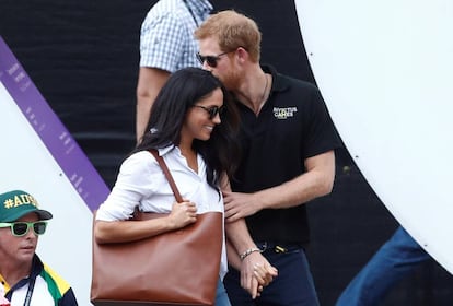 Harry e Meghan Markle, em setembro do ano passado