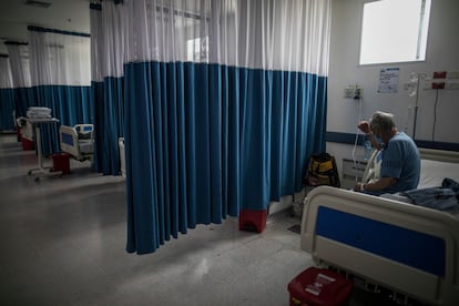 Un paciente en un hospital de Zipaquira (Colombia), en junio de 2021.