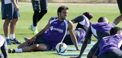 Pedro León, en un entrenamiento. 