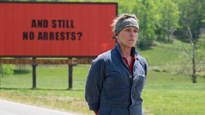 Frances McDormand, em 'Três anúncios para um crime'.