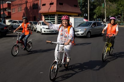 Gálvez cuando era jefa de la delegación Miguel Hidalgo, en 2018.