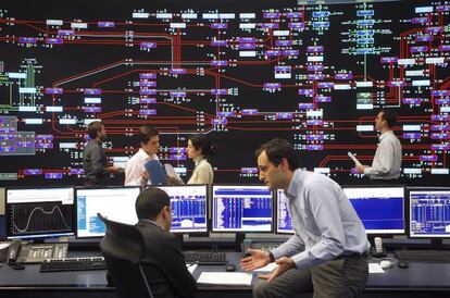 Centro de control de Red Eléctrica de España (REE) en Alcobendas (Madrid)