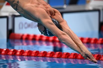 O nadador brasileiro Fernando Scheffer compete nesta segunda-feira, 26 julho, nos Jogos Olímpicos de Tóquio.