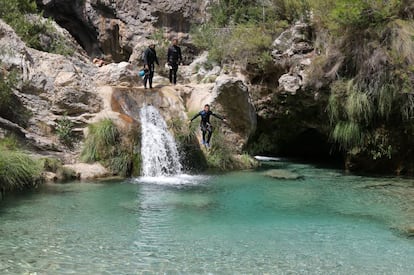 Una poza del río Verde, en Otívar (Granada).