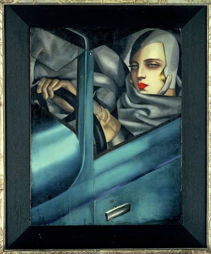 Autorretrato en el Bugatti verde, de 1929, la obra más célebre de Tamara de Lempicka, propiedad de un coleccionista suizo.