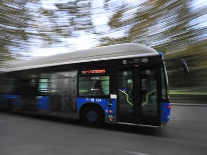 Un autobús de la EMT en noviembre de 2019.