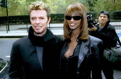 Iman y Bowie en una imagen de 1995. La modelo ha recordado en varias ocasiones a su pareja durante los últimos 12 meses.