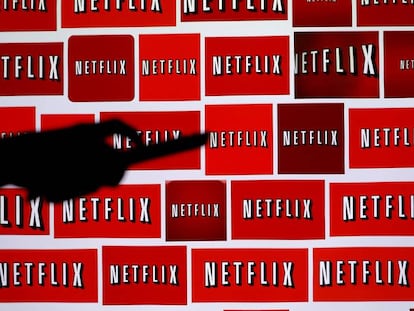 El logo de la compañía Netflix