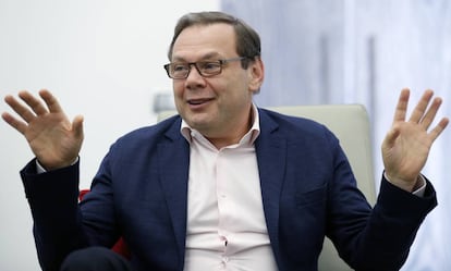 Mijaíl Fridman, durante la entrevista en Madrid.