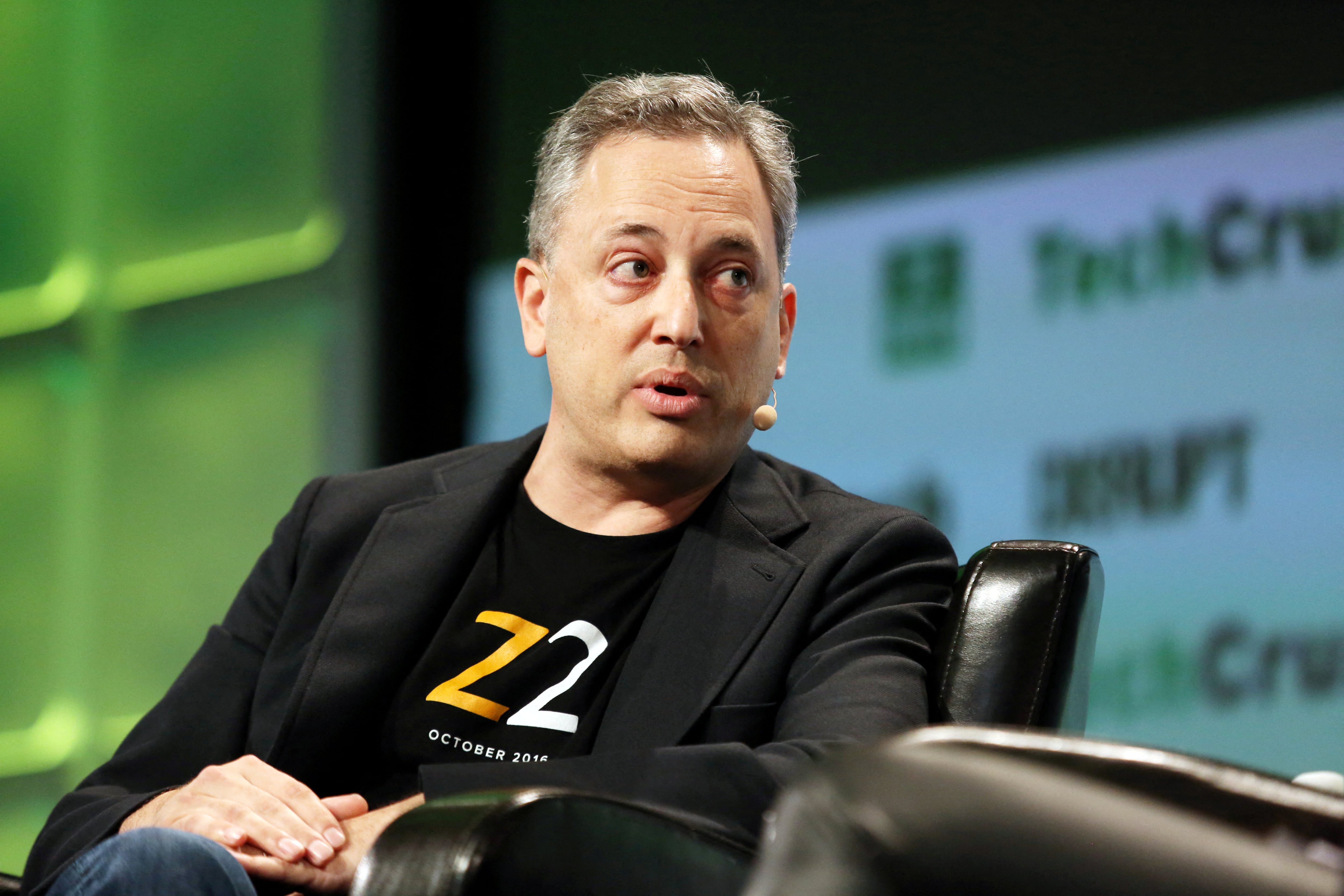 FILE PHOTO: David Sacks, CEO of Zenefits, speaks during 2016 TechCrunch Disrupt in San Francisco, California, U.S. September 13, 2016.  REUTERS/Beck Diefenbach/File Photo