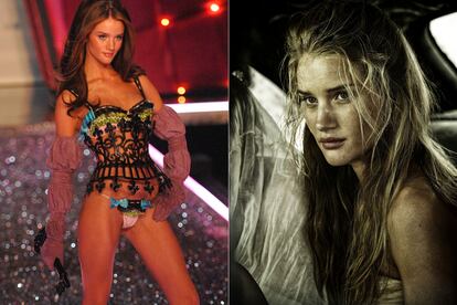 Rosie Huntington-Whiteley

	Haber sido nombrada la mujer más sexy del mundo y formar parte de la 'escudería angelical' de la firma Victoria’s Secret eran avales para debutar en la pantalla. El estreno se hizo con gran pompa y efectos especiales. La modelo sustituyó a Megan Fox en Transformers: El lado oscuro de la luna, por la que estuvo nominada a los galardones menos deseados por los actores, los Razzie. Vuelve a probar suerte en Mad Max.