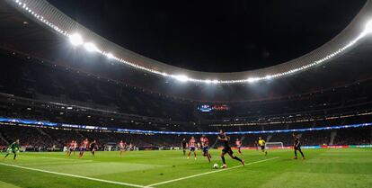 Partido de la Champions League de la pasada temporada en el Metropolitano.