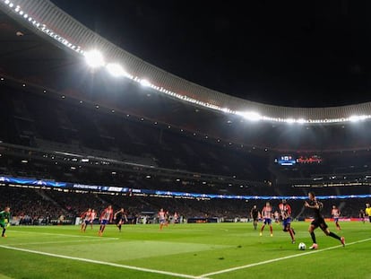 Partido de la Champions League de la pasada temporada en el Metropolitano.