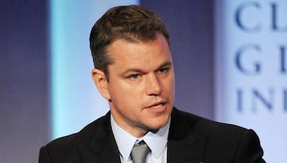 Matt Damon en el encuentro anual de la fundación Clinton.