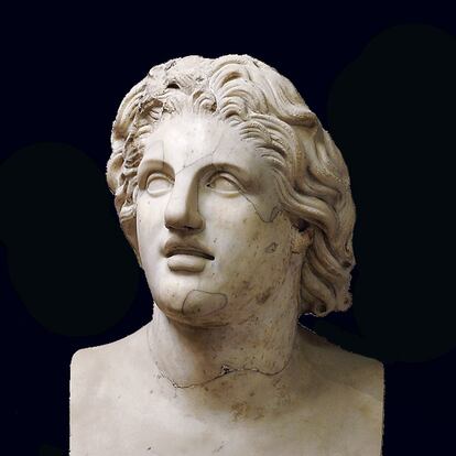 Busto de Aquiles, al que idolatraba Alejandro. Copia romana a partir de un original griego del siglo II antes de Cristo.