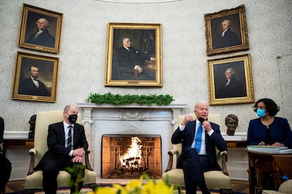 Joe Biden y Olaf Scholz