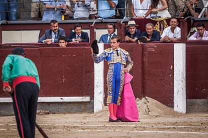 Javier Cortés, el pasado año, en la plaza de Las Ventas.