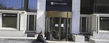 Sede de Banco de Madrid en la capital madrileña.