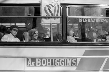 Manifestación por el 'sí', en 1988.