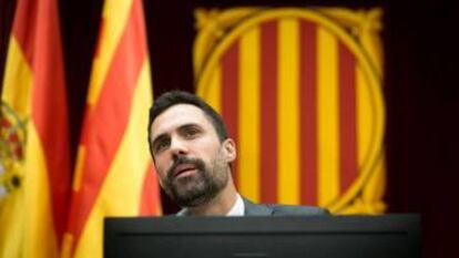 Catalan parliament speaker Roger Torrent.