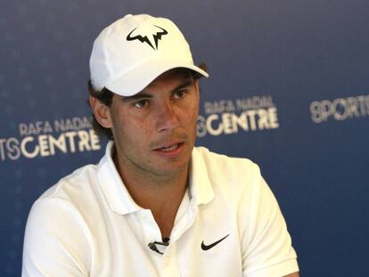 Rafa Nadal hace una semana en Manacor.