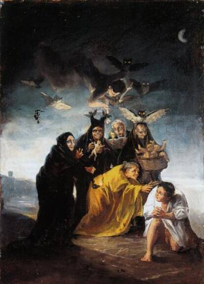 'El conjuro' o 'Las brujas' (1797-1798), de Francisco de Goya y Lucientes.