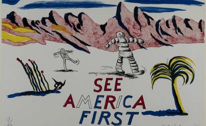 Una de las litografías de la serie See America First, de H. C. Westermann.