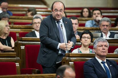 Miquel Iceta, este miércoles en el Parlament