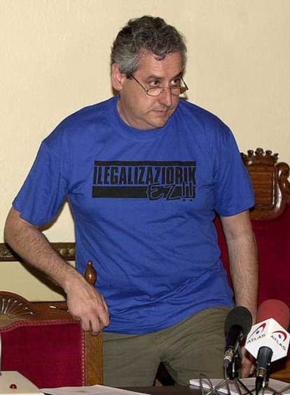 José Antonio Barandiaran, ex alcalde de Andoain, en 2002.