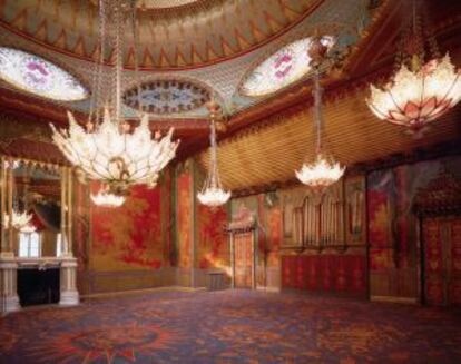 Sala de Música del Royal Pavilion, en la ciudad inglesa de Brighton.