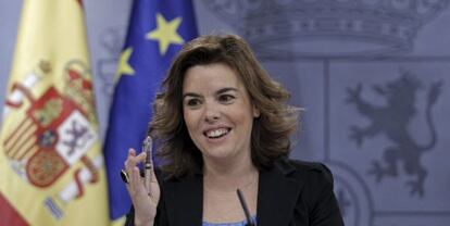 La vicepresidenta del Gobierno, Soraya Sáenz de Santamaría.